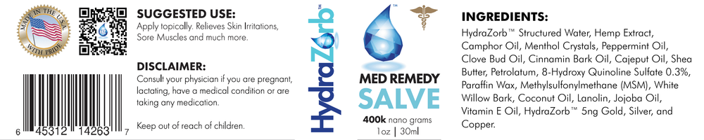 
                      
                        HydraZorb Med Remedy Salve - 1oz
                      
                    